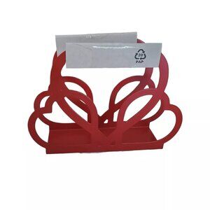 New IKEA VINTERFINT Red Heart Shape Napkin Holder